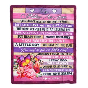 To My Mother In Law Blanket From…