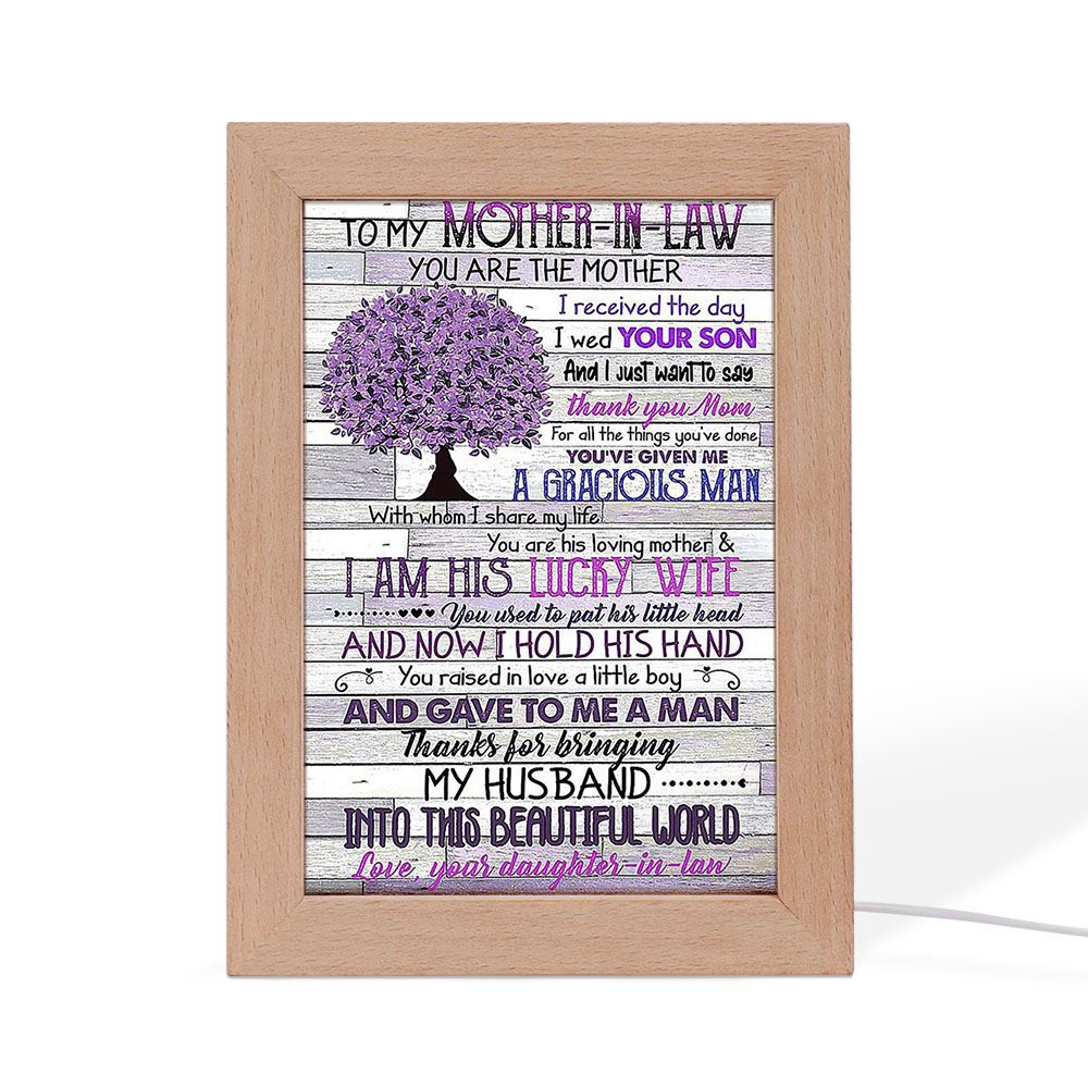 To My Mother In Law You Are The Mother I Received The Day Vertical Paper Frame Lamp, Picture Frame Light, Frame Lamp, Mother’s Day Gifts To My Mother In Law You Are The Mother I Received The Day Vertical Paper Frame Lamp, Picture Frame Light, Frame Lamp, Mother’s Day Gifts