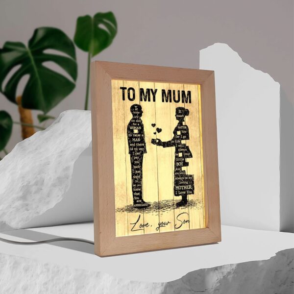 To My Mum Frame Lamp, Picture Frame Light, Frame Lamp, Mother’s Day Gifts