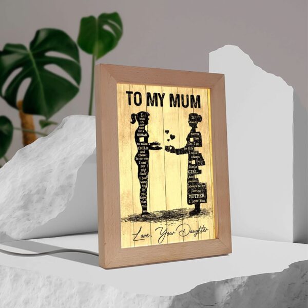 To My Mum Frame Lamps, Picture Frame Light, Frame Lamp, Mother’s Day Gifts