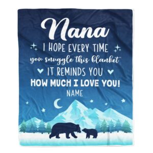 To My Nana Blanket From Granddaughter Grandson…