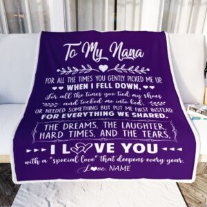 To My Nana Blanket From Grandkids I Love You With A Special Love Mother Day Blanket Personalized Blanket For Mom 2 mdqfsr.jpg