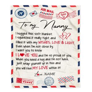 To My Nanny Blanket From Kids Air Mail Letter I Love You Mother Day Blanket Personalized Blanket For Mom 1 oowi3h.jpg