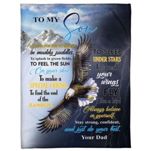 To My Son Blanket From Father Mother…