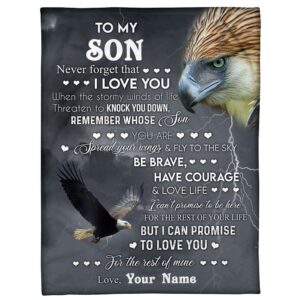 To My Son Blanket From Father Mother…