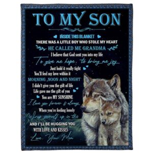 To My Son Blanket From Father Mother Wolves Give Me Hope Bring Joy Blanket Blankets For Mothers Day 1 epzjz2.jpg