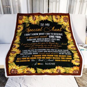 To My Special Aunt Blanket from Niece Nephew Thank you Mother Day Blanket Personalized Blanket For Mom 2 izjsuk.jpg