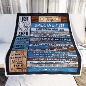 To My Special Titi Blanket From Niece Nephew Wood Letter Mother Day Blanket Personalized Blanket For Mom 2 qfv7lo.jpg