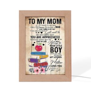 To My Teacher Mom Floral Frame Lamp Mother S Day Gift Picture Frame Light Frame Lamp Mother s Day Gifts 2 oz3ugm.jpg