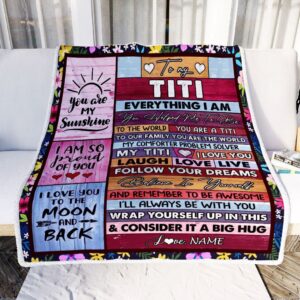 To My Titi Blanket From Niece Nephew Wood Everything I Am You Helped Me To Be Mother Day Blanket Personalized Blanket For Mom 2 qnine4.jpg