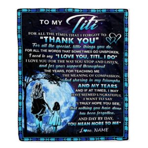 To My Titi Blanket From Niece Thank…