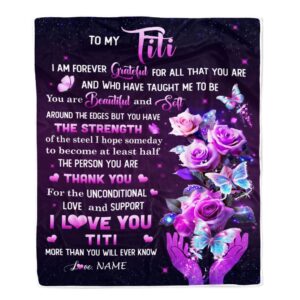 To My Titi Blanket From Niece Thank You For Love Butterfly Mother Day Blanket Personalized Blanket For Mom 1 ubulao.jpg