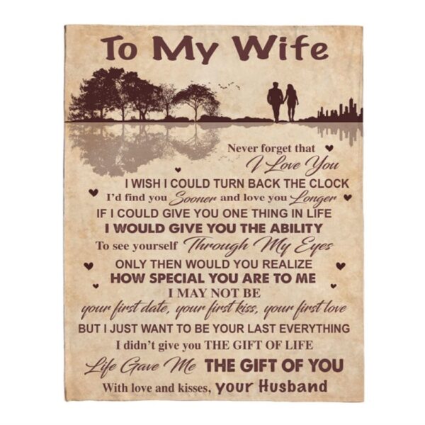 To My WifeI Love You Husband Guitar Tree Gift Ideas Blanket, Blankets For Mothers Day