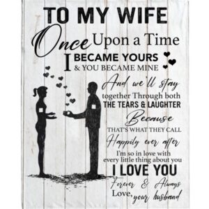 To My Wife Blankets Love Valentines Day Black Fleece Blanket Blankets For Mothers Day 1 sc9sfm.jpg