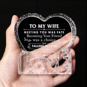 To My Wife Falling In Love With You Was Beyond My Controls Heart Crystal Mother Day Heart Mother s Day Gifts 6 idmkyq.jpg
