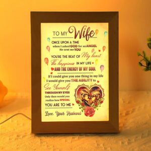 To My Wife Frame Lamp, Picture Frame…