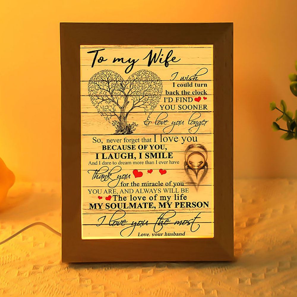 To My Wife Frame Lamps, Picture Frame Light, Frame Lamp, Mother’s Day Gifts To My Wife Frame Lamps, Picture Frame Light, Frame Lamp, Mother’s Day Gifts