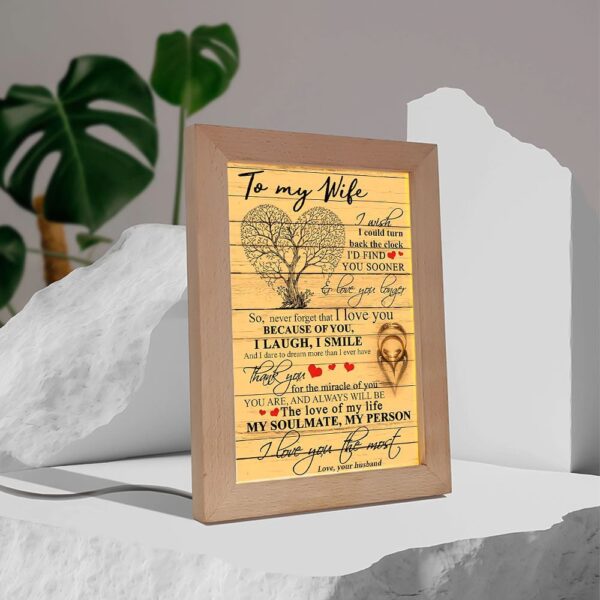 To My Wife Frame Lamps, Picture Frame Light, Frame Lamp, Mother’s Day Gifts