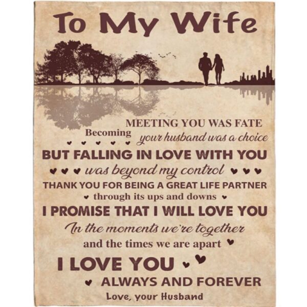 To My Wife Guitar I Love You Forever Always Husband Gift Ideas Blanket, Blankets For Mothers Day