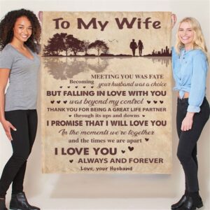 To My Wife Guitar I Love You Forever Always Husband Gift Ideas Blanket Blankets For Mothers Day 2 lhe0rh.jpg