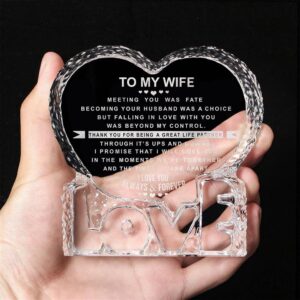 To My Wife I Iove You Always Forever Heart Crystal Mother Day Heart Mother s Day Gifts 5 rhyw5f.jpg