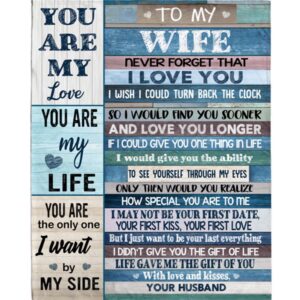 To My Wife Never Forget I Love You Want Be Your Last Everything Fleece Blanket Blankets For Mothers Day 1 tinpza.jpg