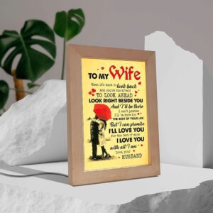 To My Wife Of Your Life I Can Promise I Ll Love You Frame Lamp Picture Frame Light Frame Lamp Mother s Day Gifts 3 lz1dpi.jpg