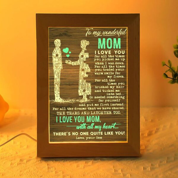 To My Wonderful Frame Lamp, Picture Frame Light, Frame Lamp, Mother’s Day Gifts