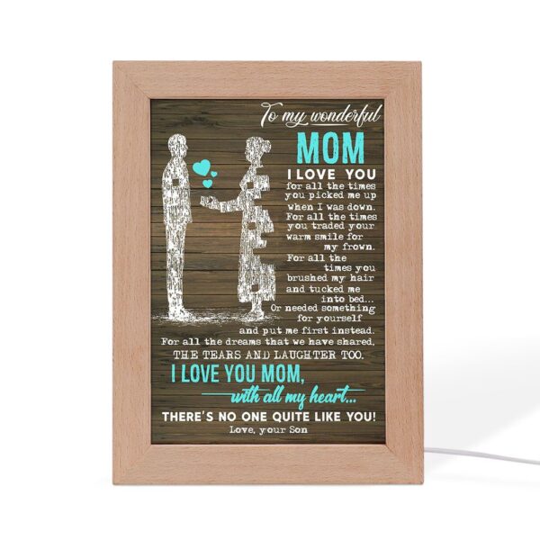 To My Wonderful Frame Lamp, Picture Frame Light, Frame Lamp, Mother’s Day Gifts