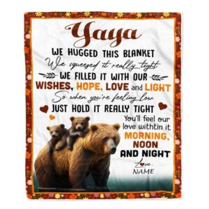 To My Yaya Blanket From Kids Bear…