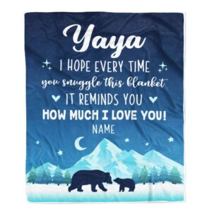 To My Yaya Blanket From Kids I…