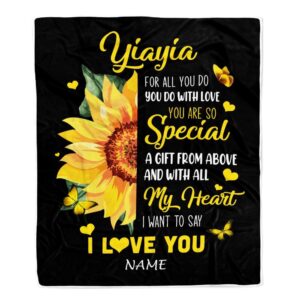 To My Yiayia Blanket From Grandkids Granddaughter…