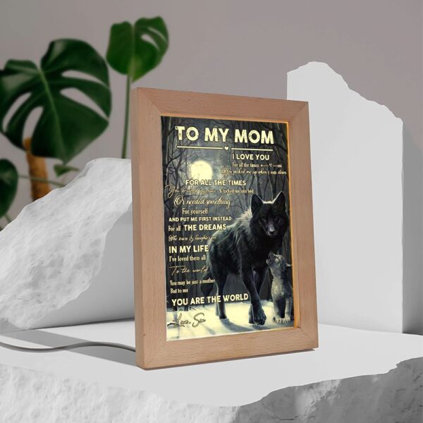 To The World You Maybe Just A Mother Frame Lamp, Picture Frame Light, Frame Lamp, Mother’s Day Gifts