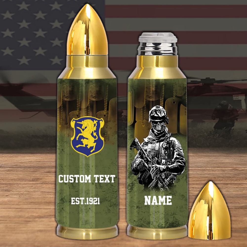 Veteran Army Bullet Tumbler Cavalry Division 6th Cavalry Regiment, Army Tumbler, Bullet Tumbler, Military Tumbler