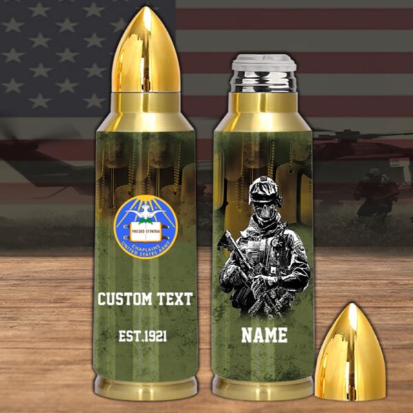 Veteran Army Corps Chaplain Corps Bullet Tumbler, Army Tumbler, Bullet Tumbler, Military Tumbler, Veteran Gift