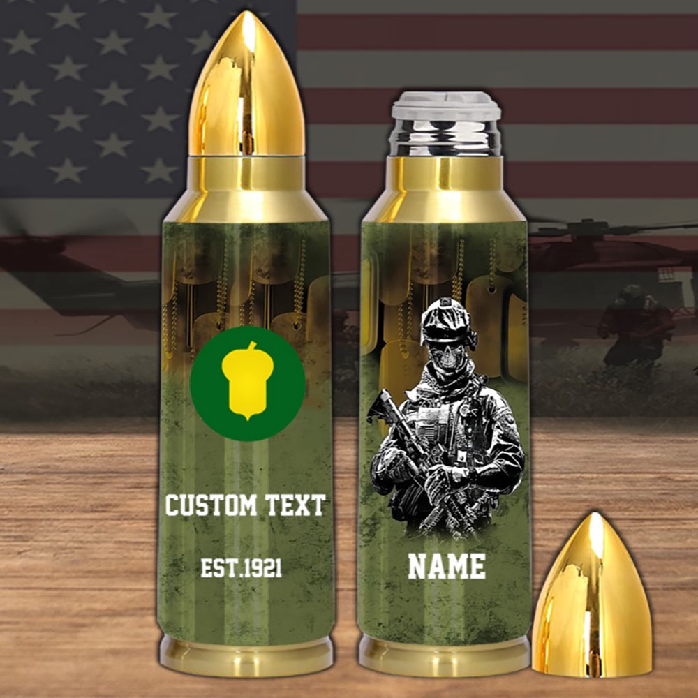 Veteran Army Reserve Training Divisions 87th Infantry Division Bullet Tumbler, Army Tumbler, Bullet Tumbler, Military Tumbler