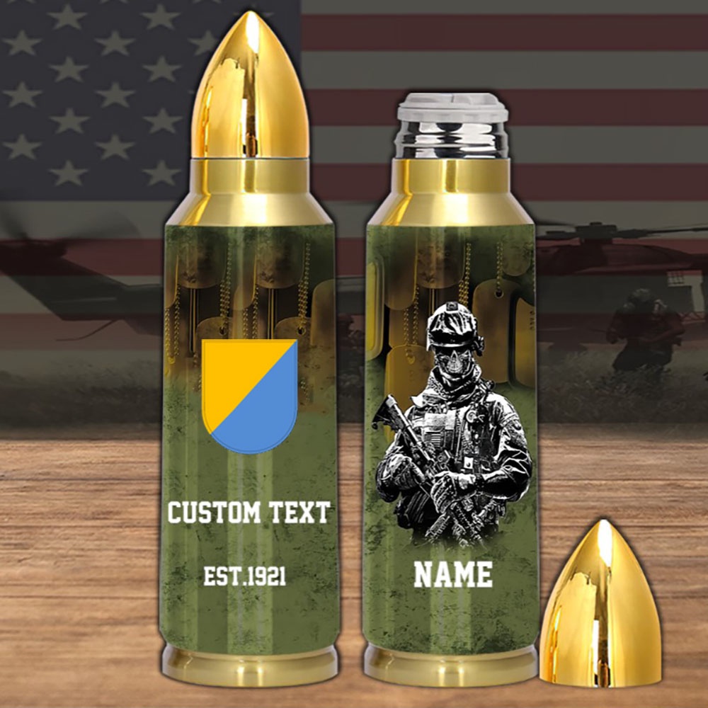Veteran Army Special Operations Command 8th Special Forces Group Bullet Tumbler, Army Tumbler, Bullet Tumbler, Military Tumbler