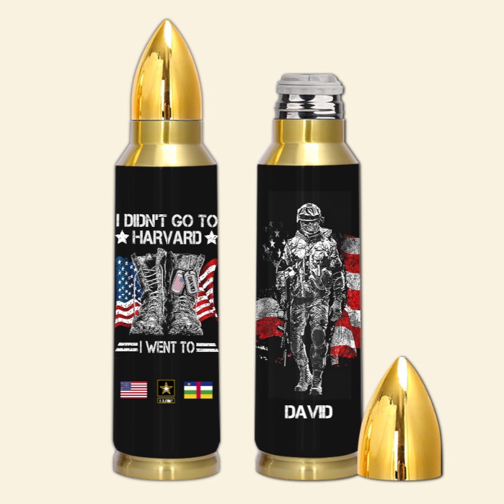 Veteran Custom Bullet Tumbler I Didn’t Go To Harvard I Went To Military Base, Army Tumbler, Bullet Tumbler, Military Tumbler Veteran Custom Bullet Tumbler I Didn’t Go To Harvard I Went To Military Base, Army Tumbler, Bullet Tumbler, Military Tumbler