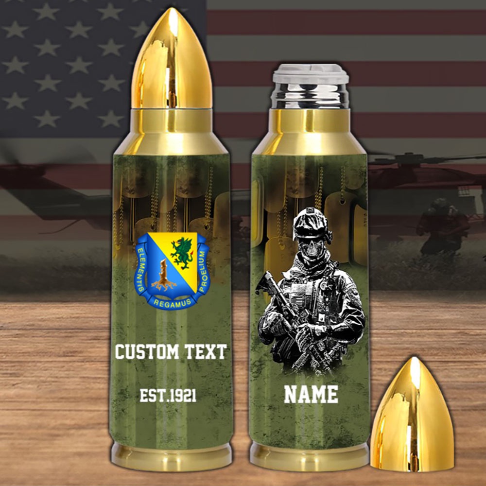 Veteran First US Army 164th Chemical Company Bullet Tumbler, Army Tumbler, Bullet Tumbler, Military Tumbler, Personalized Gift