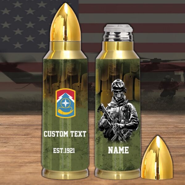 Veteran First US Army 174th lnfantry Brigade Bullet Tumbler, Army Tumbler, Bullet Tumbler, Military Tumbler, Personalized Gift