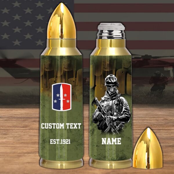 Veteran First US Army 189th lnfantry Brigade Bullet Tumbler, Army Tumbler, Bullet Tumbler, Military Tumbler, Personalized Gift