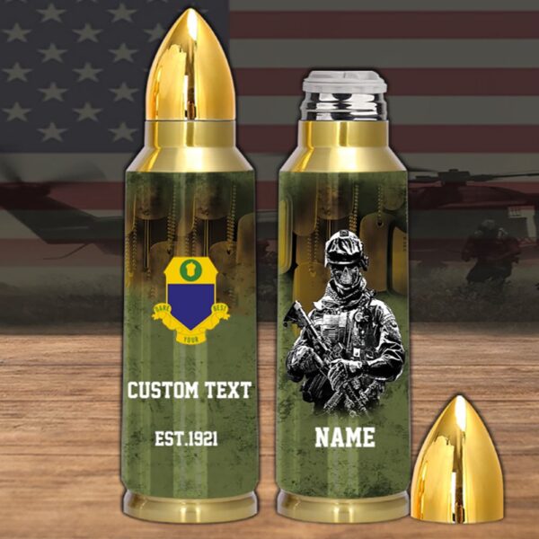 Veteran First US Army 347th Regiment Bullet Tumbler, Army Tumbler, Bullet Tumbler, Military Tumbler, Personalized Gift
