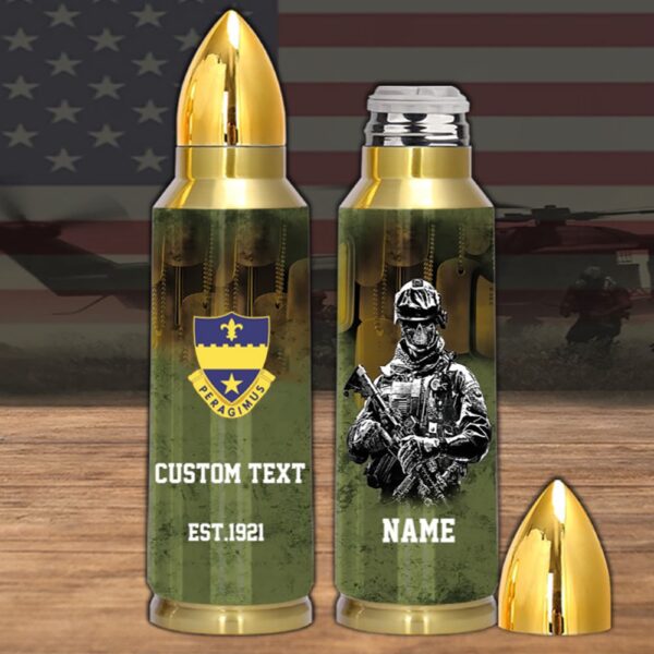 Veteran First US Army 358th Regiment Bullet Tumbler, Army Tumbler, Bullet Tumbler, Military Tumbler, Personalized Gift