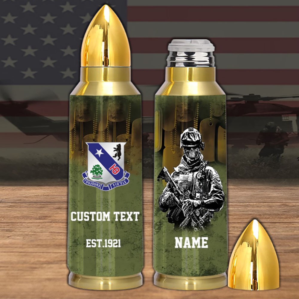 Veteran First US Army 360th Regiment Bullet Tumbler, Army Tumbler, Bullet Tumbler, Military Tumbler, Personalized Gift