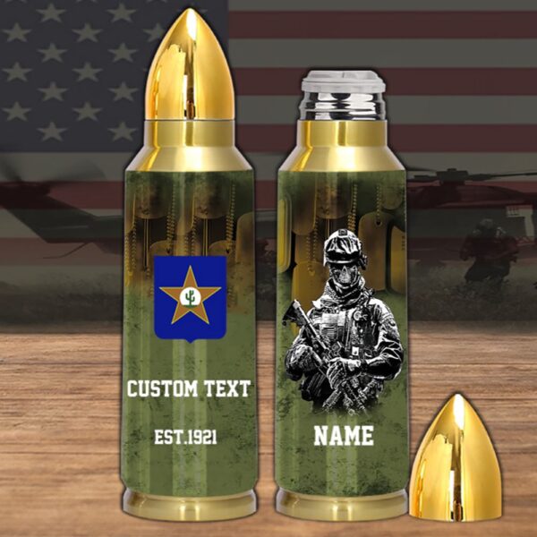 Veteran First US Army 409th lnfantry Regiment Bullet Tumbler, Army Tumbler, Bullet Tumbler, Military Tumbler, Personalized Gift