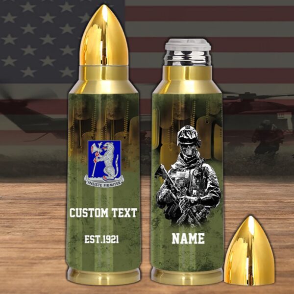 Veteran First US Army 4th Battalion 77th Armor Bullet Tumbler, Army Tumbler, Bullet Tumbler, Military Tumbler, Personalized Gift
