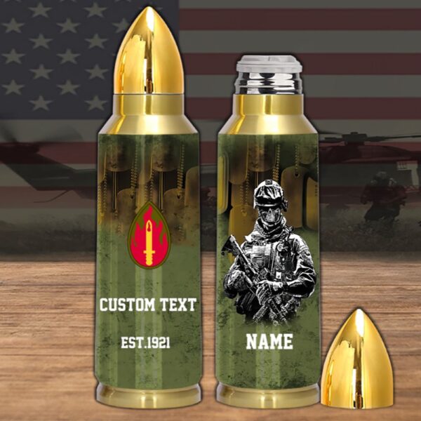 Veteran First US Army 61st Infantry Division Bullet Tumbler, Army Tumbler, Bullet Tumbler, Military Tumbler, Personalized Gift