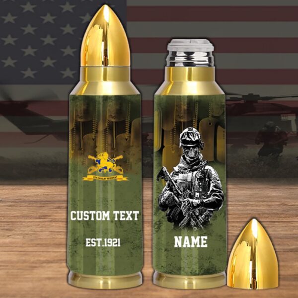 Veteran First US Army Troop C 4th Cavarly Bullet Tumbler, Army Tumbler, Bullet Tumbler, Military Tumbler, Personalized Gift