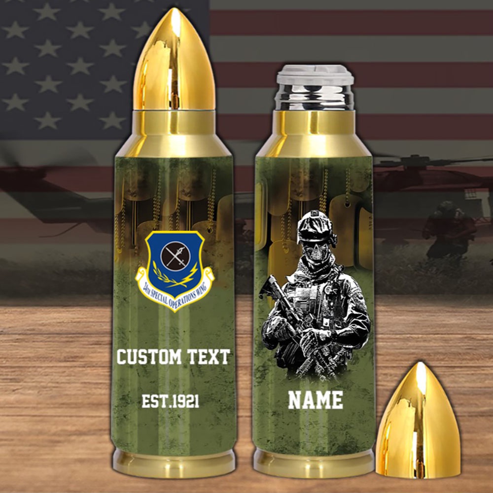 Veteran US Air Force 24th Special Operations Bullet Tumbler, Us Air Force Tumbler, Bullet Tumbler, Military Tumbler