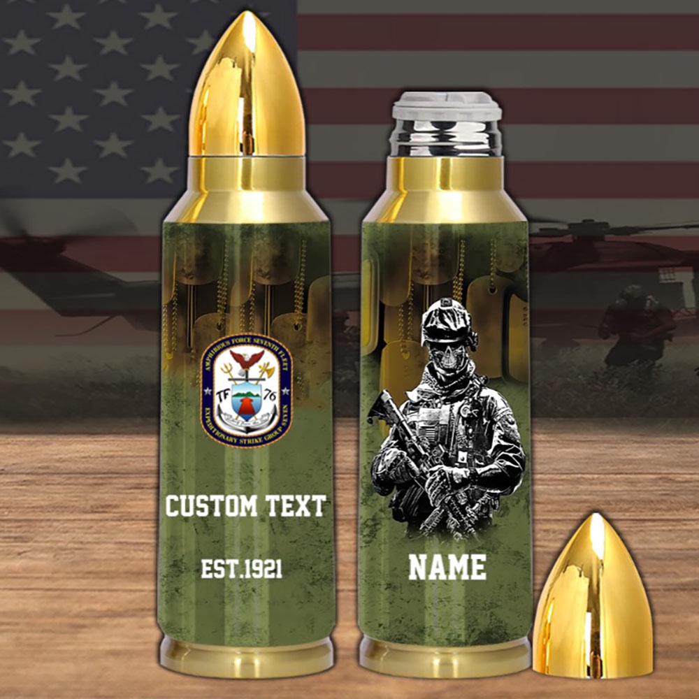Veteran Us Navy Expeditionary Strike Group 7 Bullet Tumbler, Navy Tumbler, Bullet Tumbler, Military Tumbler
